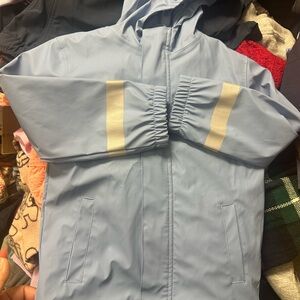 Cat & Jack Blue Raincoat with White Accents